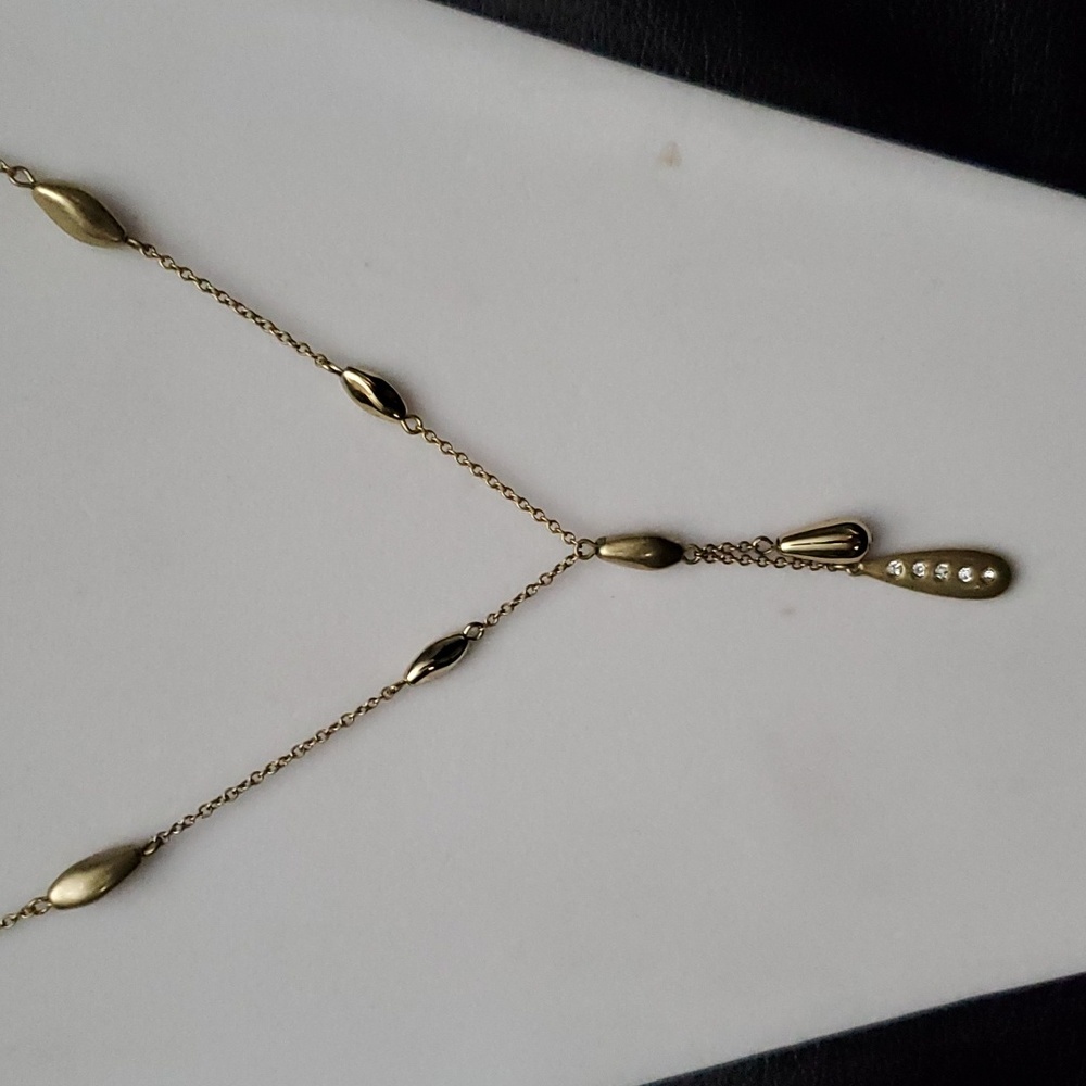 Vintage SAQ for Avon gold tone necklace